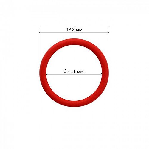 Кольцо для бюстгальтера ARTA.F 11 мм металл 2 шт 2830-100 красный 